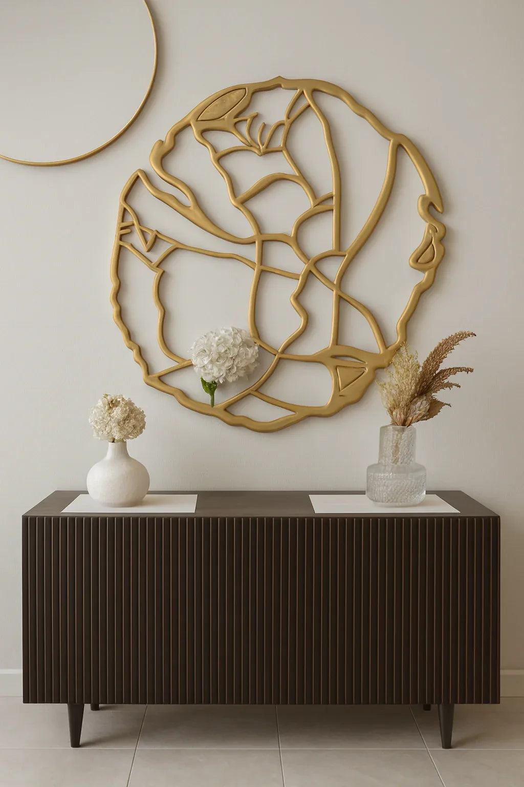 Abstract Mirror Gold in Pakistan – 3.5ft Wall Hanging