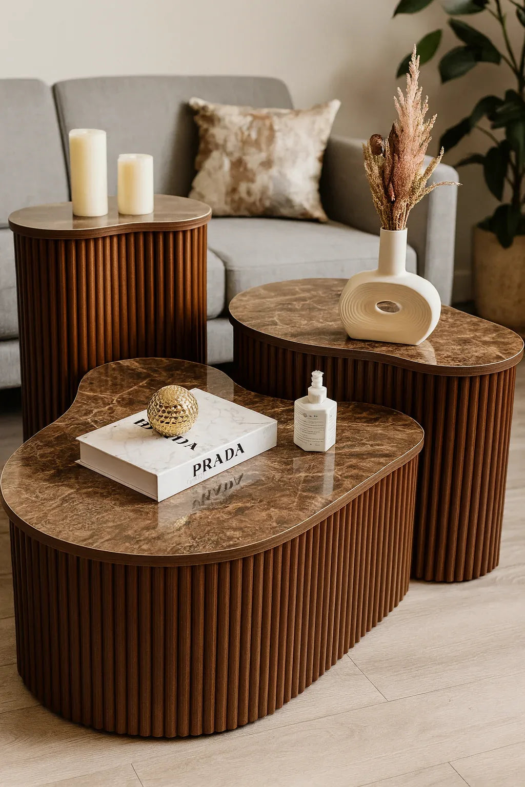 Ameoba Coffee Table 02 – MDF CNC UV Sheet Center Table