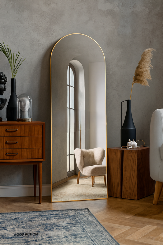 Bianca Standing Mirror 6x2 ft in Pakistan – Wooden Frame