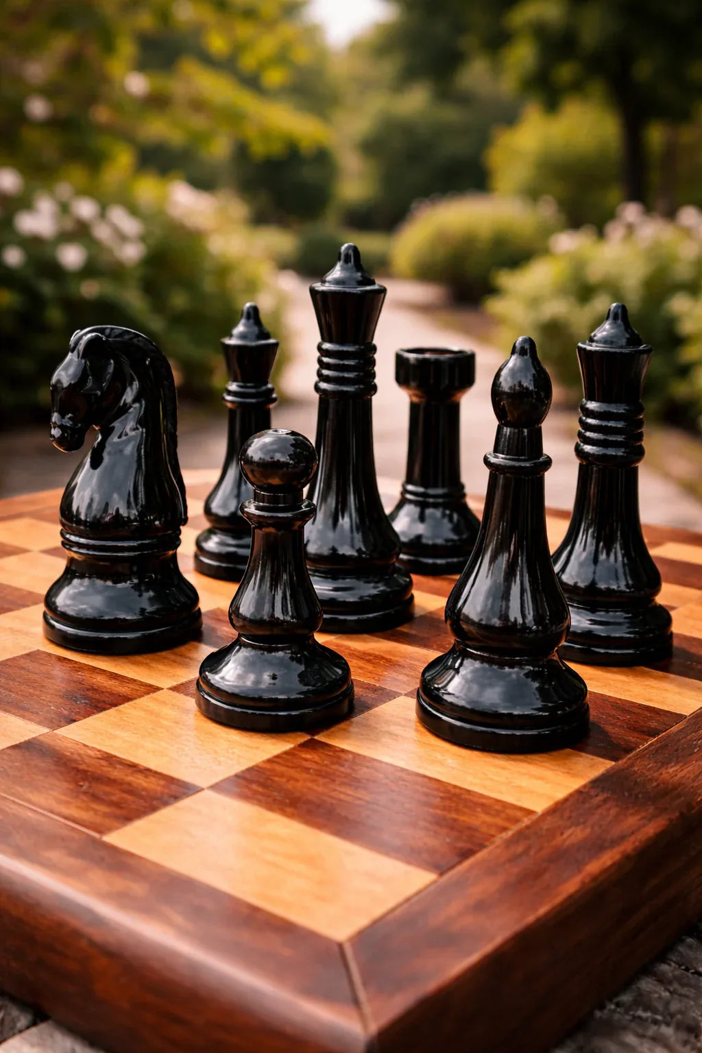 Black Chess 6 Piece Imported Luxury Decor Pakistan