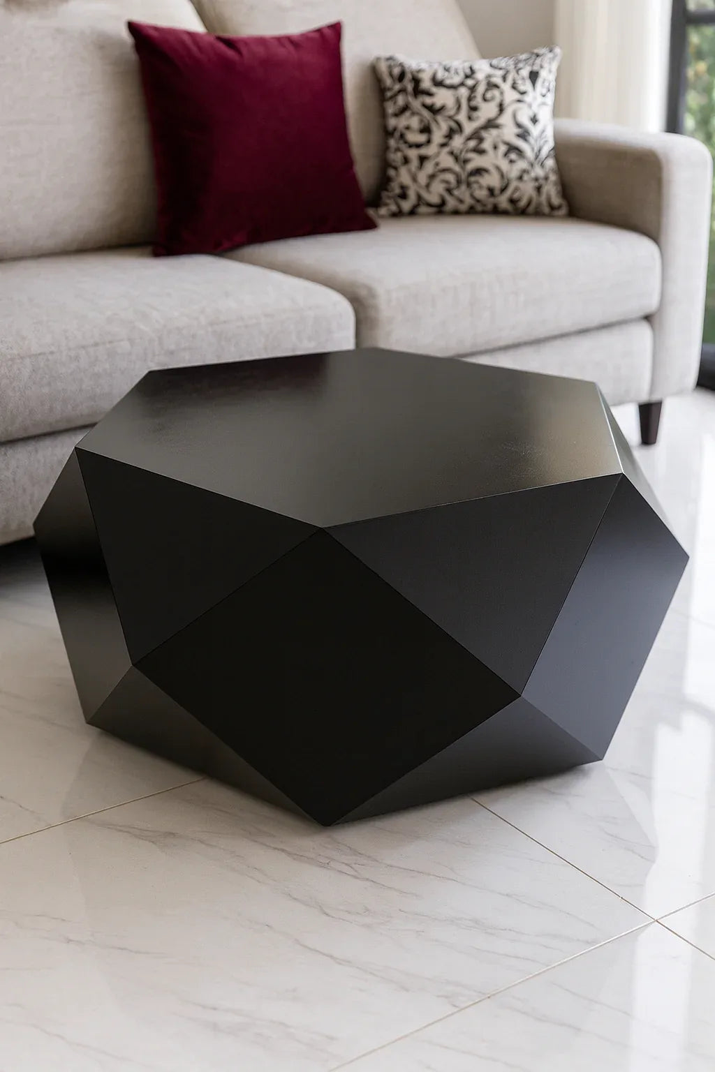 Black Diamond Coffee Table Small – MDF Deco Pakistan