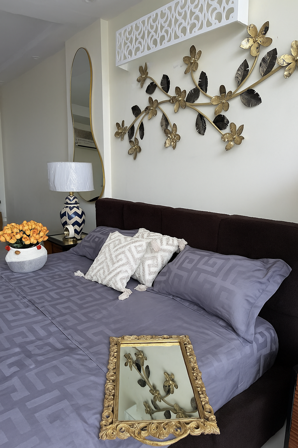 Black Glory Boucle Bed – Modern King Size Bed in Pakistan