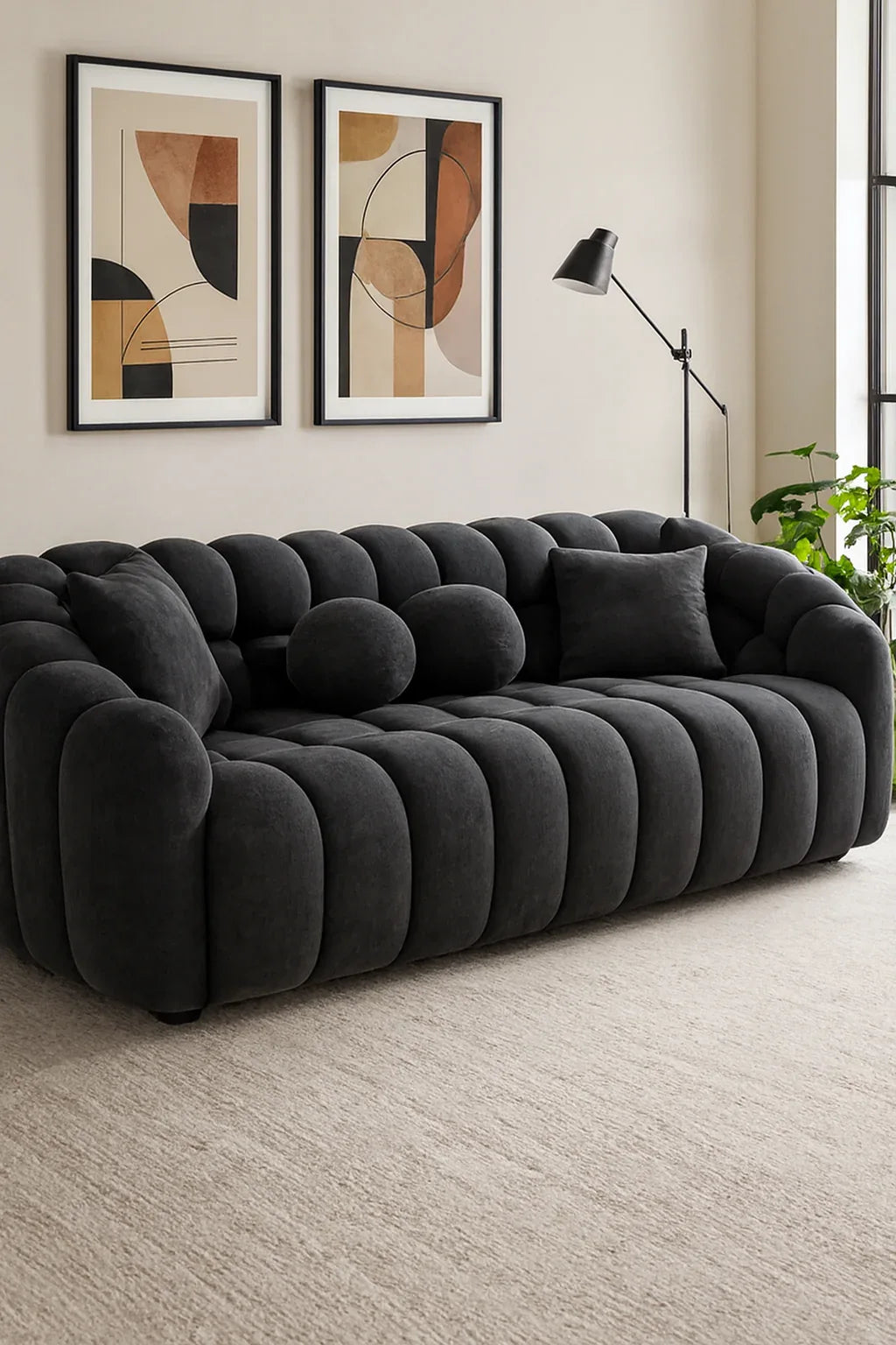 Bubble Sofa 02 in Pakistan – 3 Seater Boucle Comfort