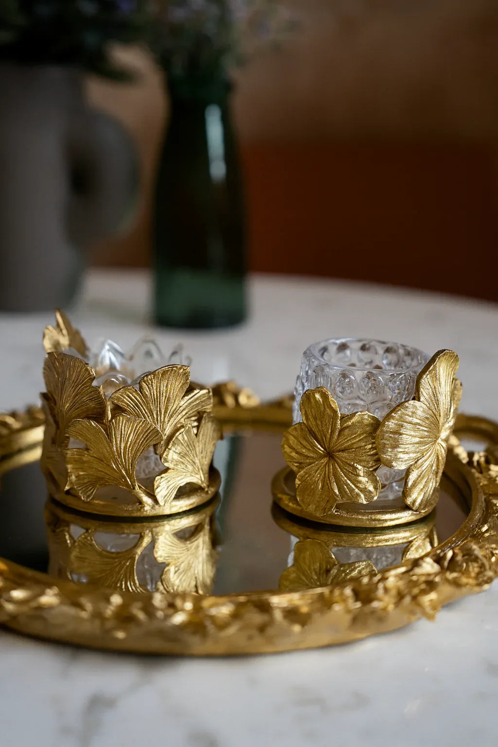 Candle Stand 004 – Gold Plated Decorative Stand