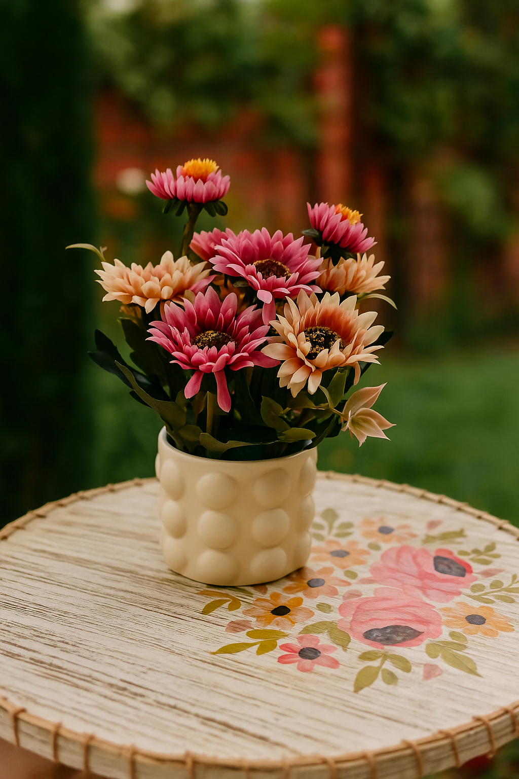 Ceramic Planter 003 – Imported Ceramic Pot with Flowers