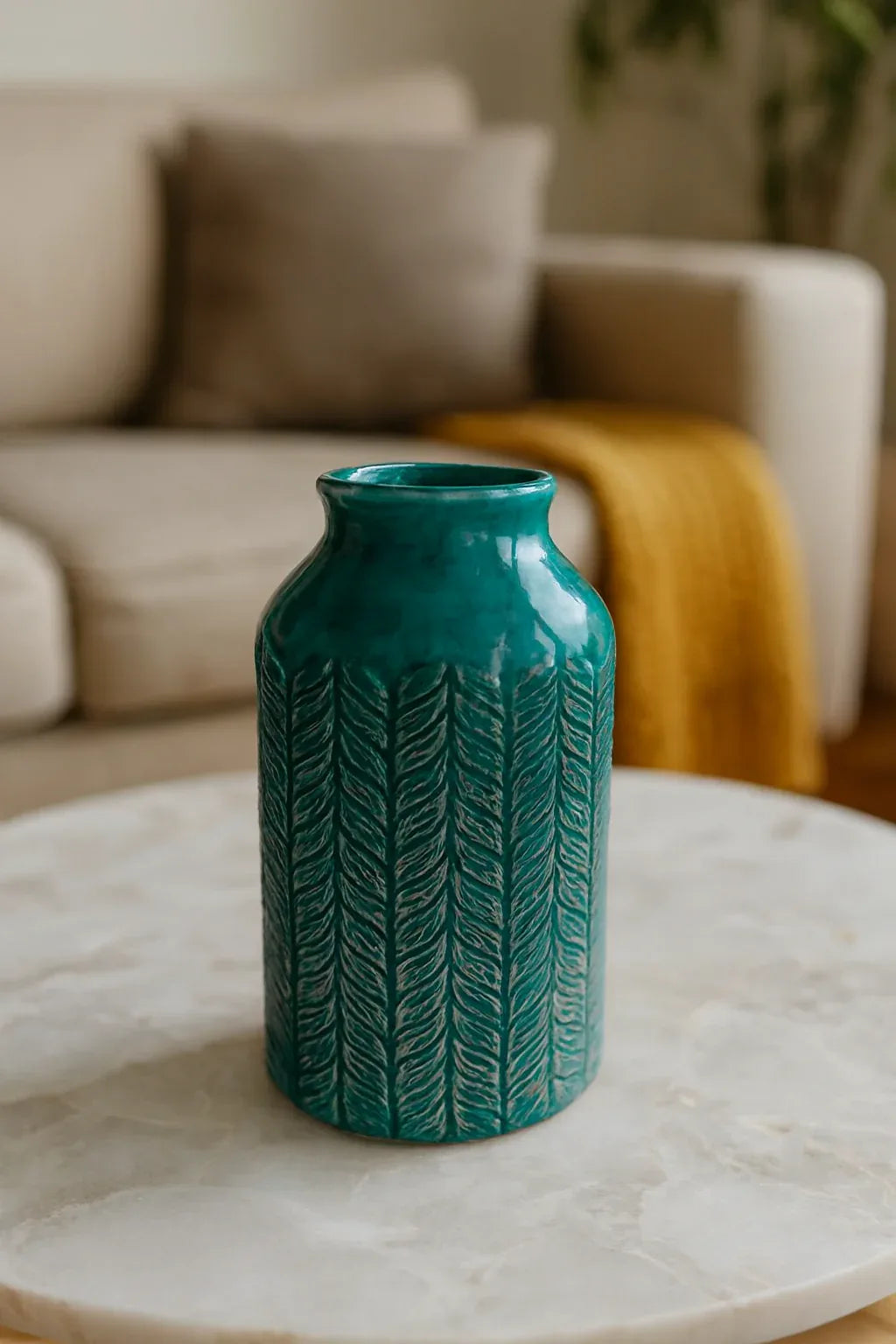 Ceramic Green Vase Set in Pakistan – Imported Décor Vases