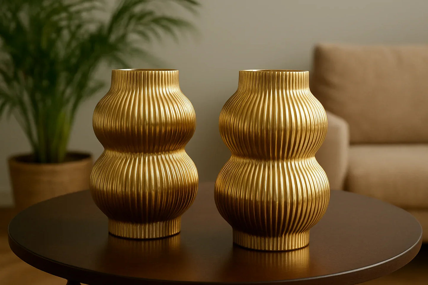 Ceramic Vase 050 – Imported Gold Decorative Vase Pakistan