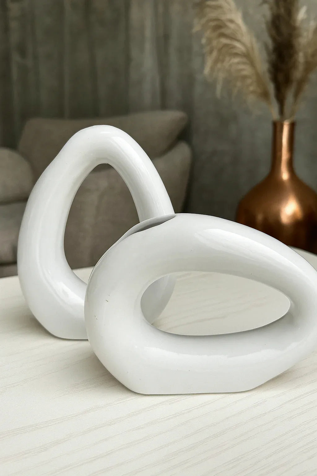 Ceramic Vase Set 054 – Imported White Decorative Vases