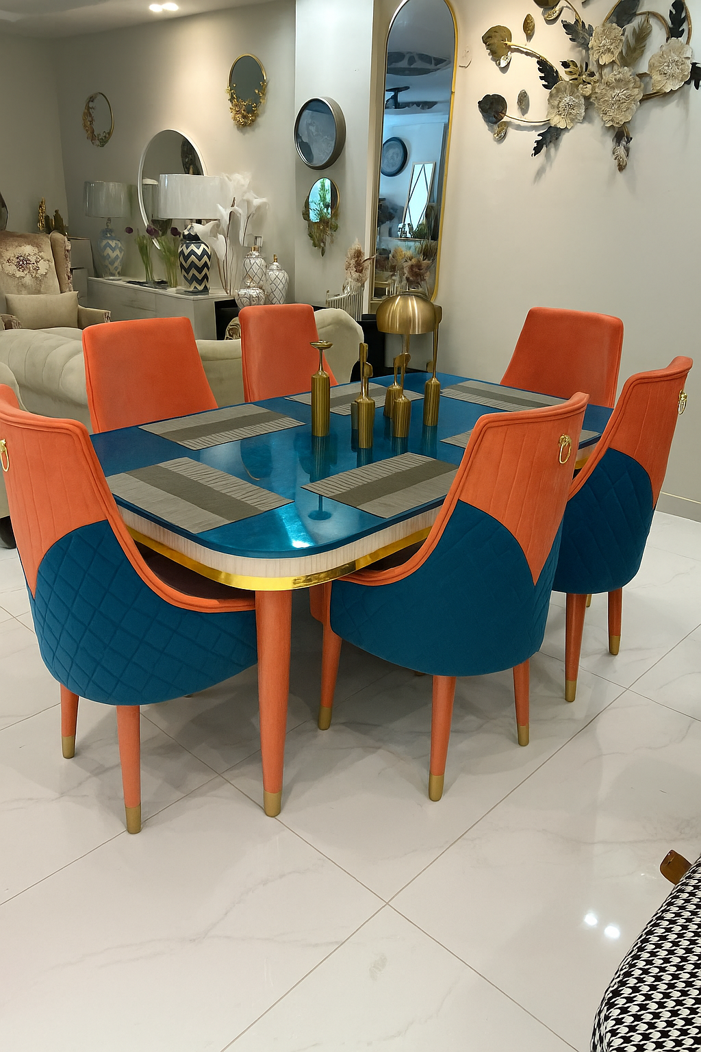 Chestnut Charm 6-Seater Dining Table – Best Price in Pakistan