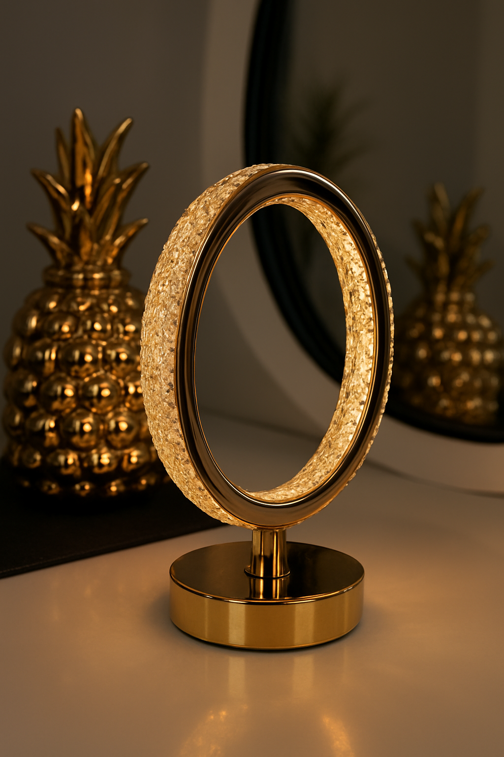 Crystal Rechargeable Lamp – Elegant LED Table Light