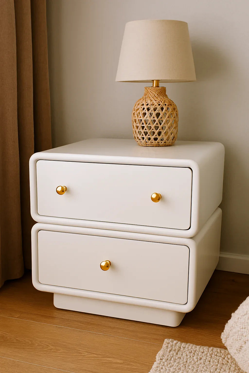 Curved Grace Side Tables in Pakistan – MDF Deco Table