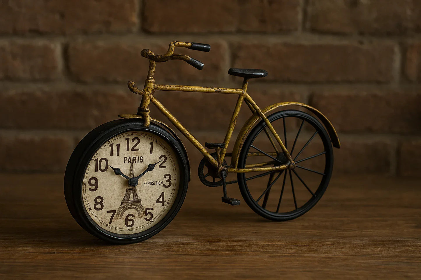 Cycle Rustic Clock 03 – Vintage Metal Wall Clock in Pakistan | Define Wood