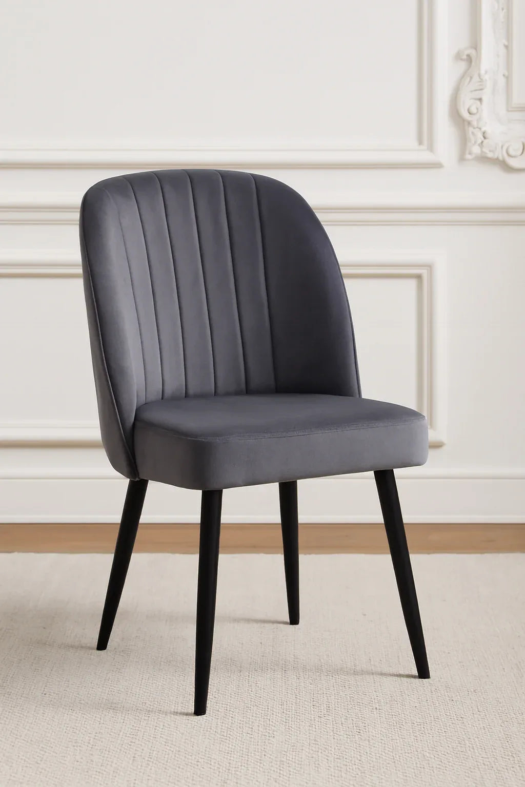 Dawn Chair 05 Dark Grey | Solid Wood Comfortable Chair