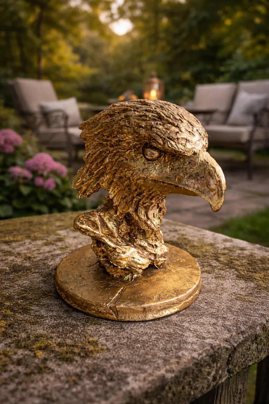 Eagle Face Small Resin Decor Pakistan Table Accent