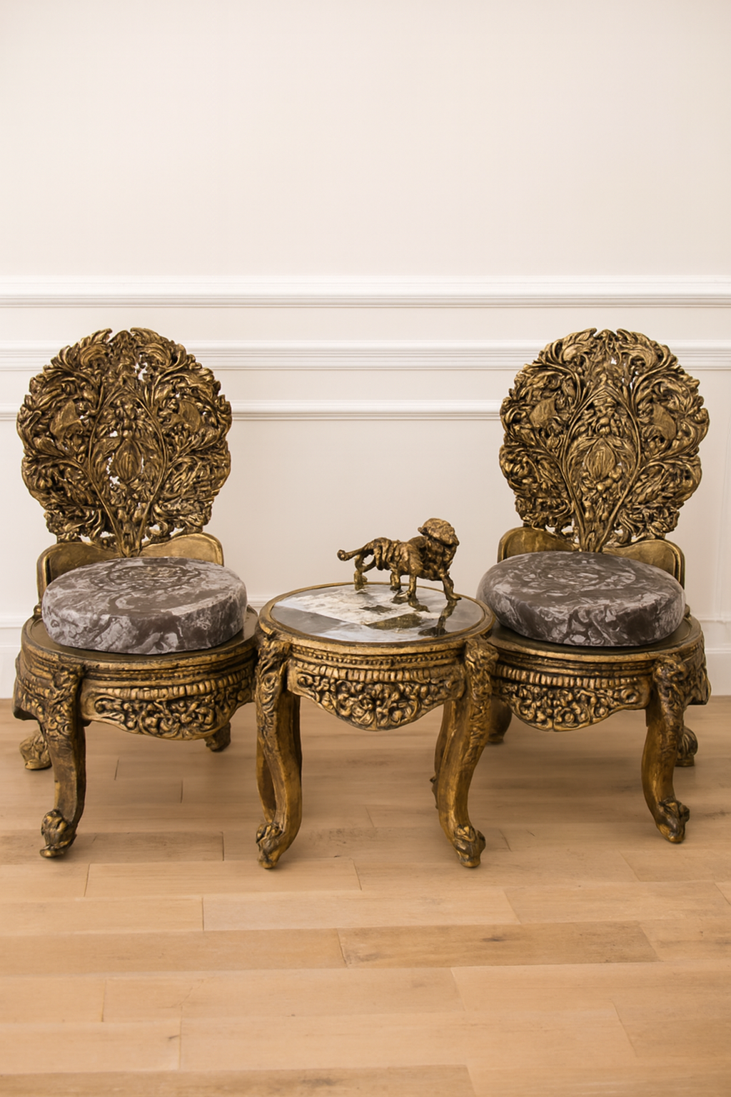 Elegant Chanioti Chair Table Set | Classic Wood Pakistan