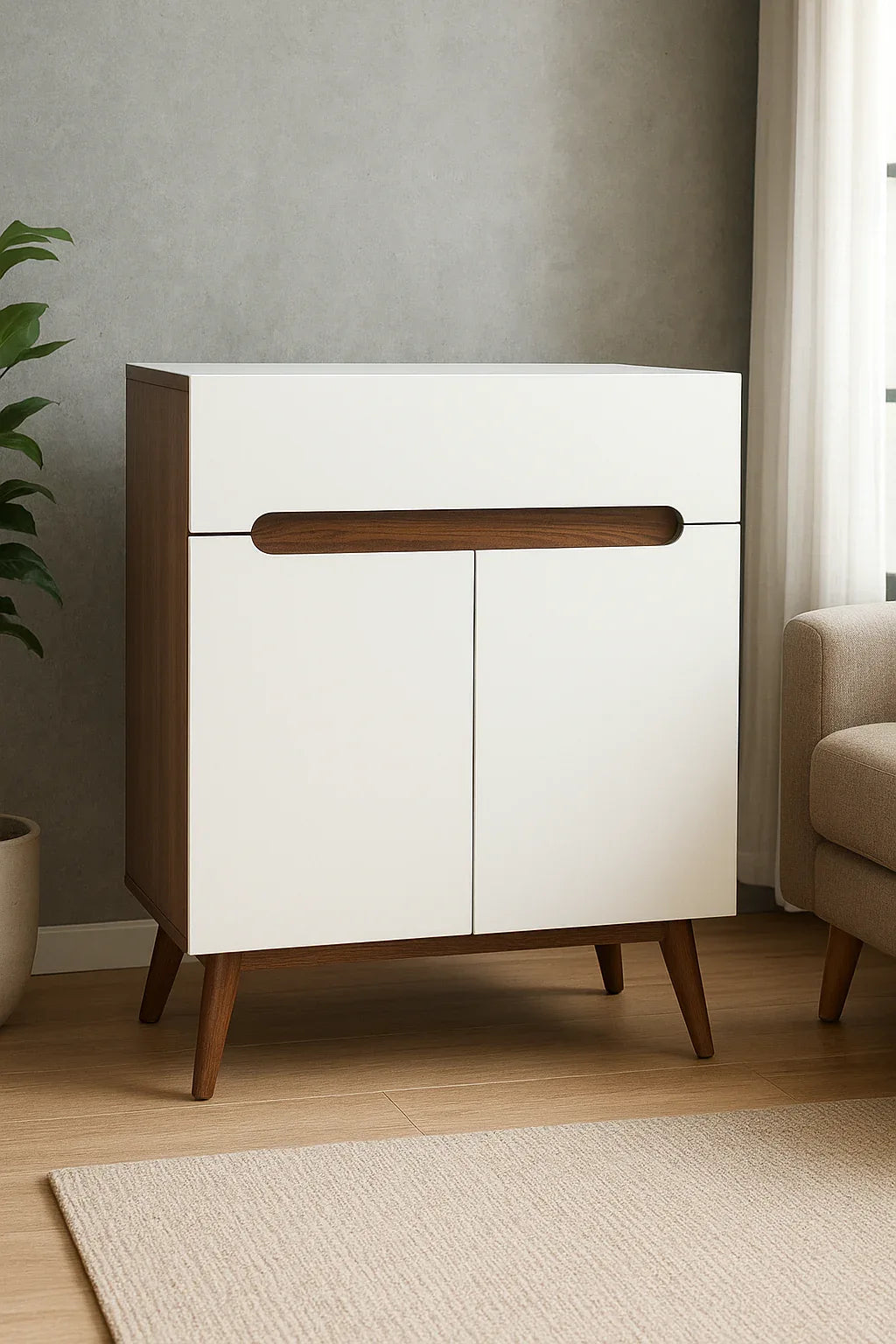 Elena Shoe Rack – Modern MDF Shoe Cabinet with Storage in Pakistan