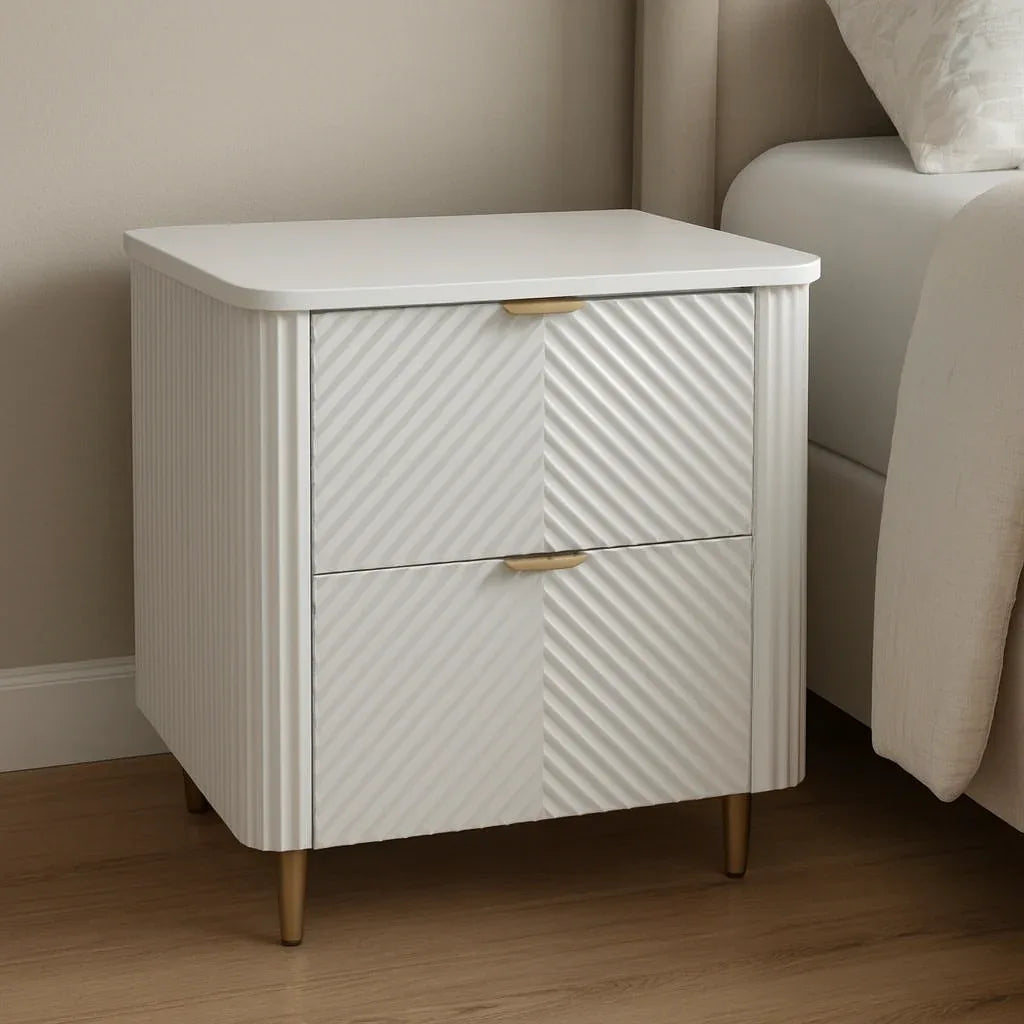 Espen Side Table White – 24×24×16 Deco MDF