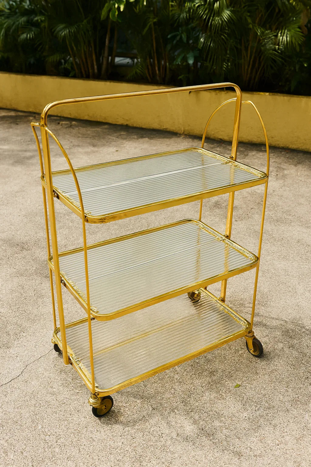Foldable Brass Trolley – Premium Imported Trolley Pakistan