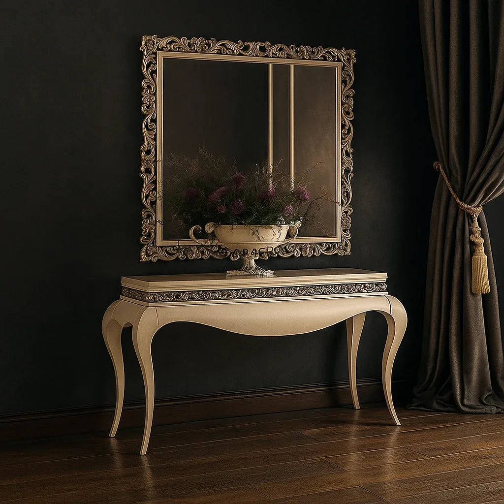 Franklin Mirror Console – Luxury Sheesham & MDF Design