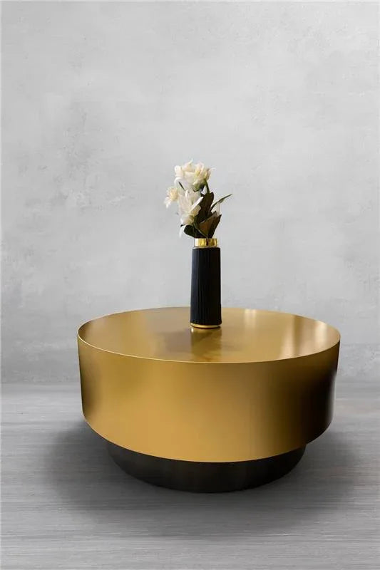 Gold Circle Coffee Table – MDF Matt Deco Finish