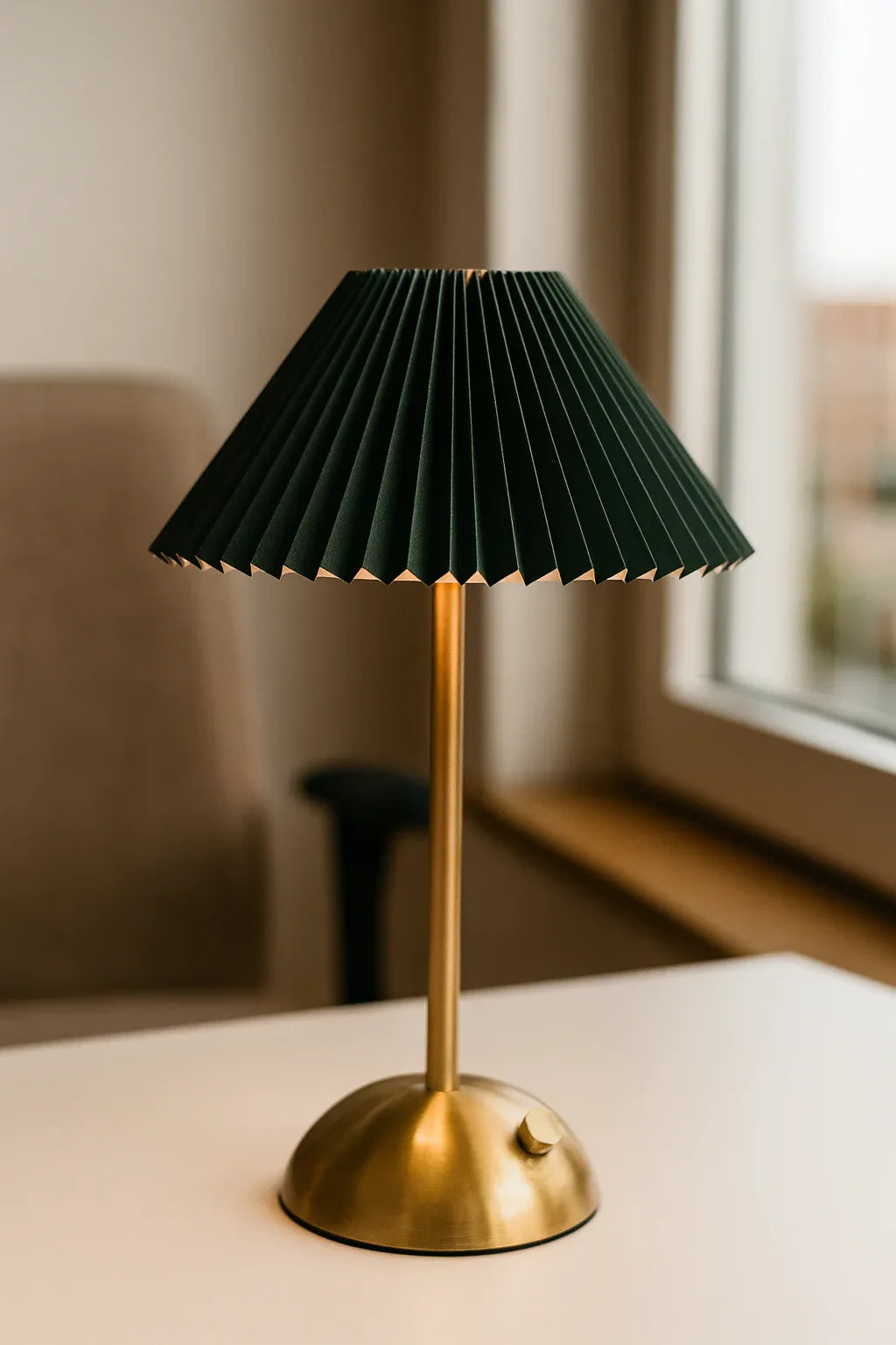 Green LED Rechargeable Lamp 03 – Touch Control LED