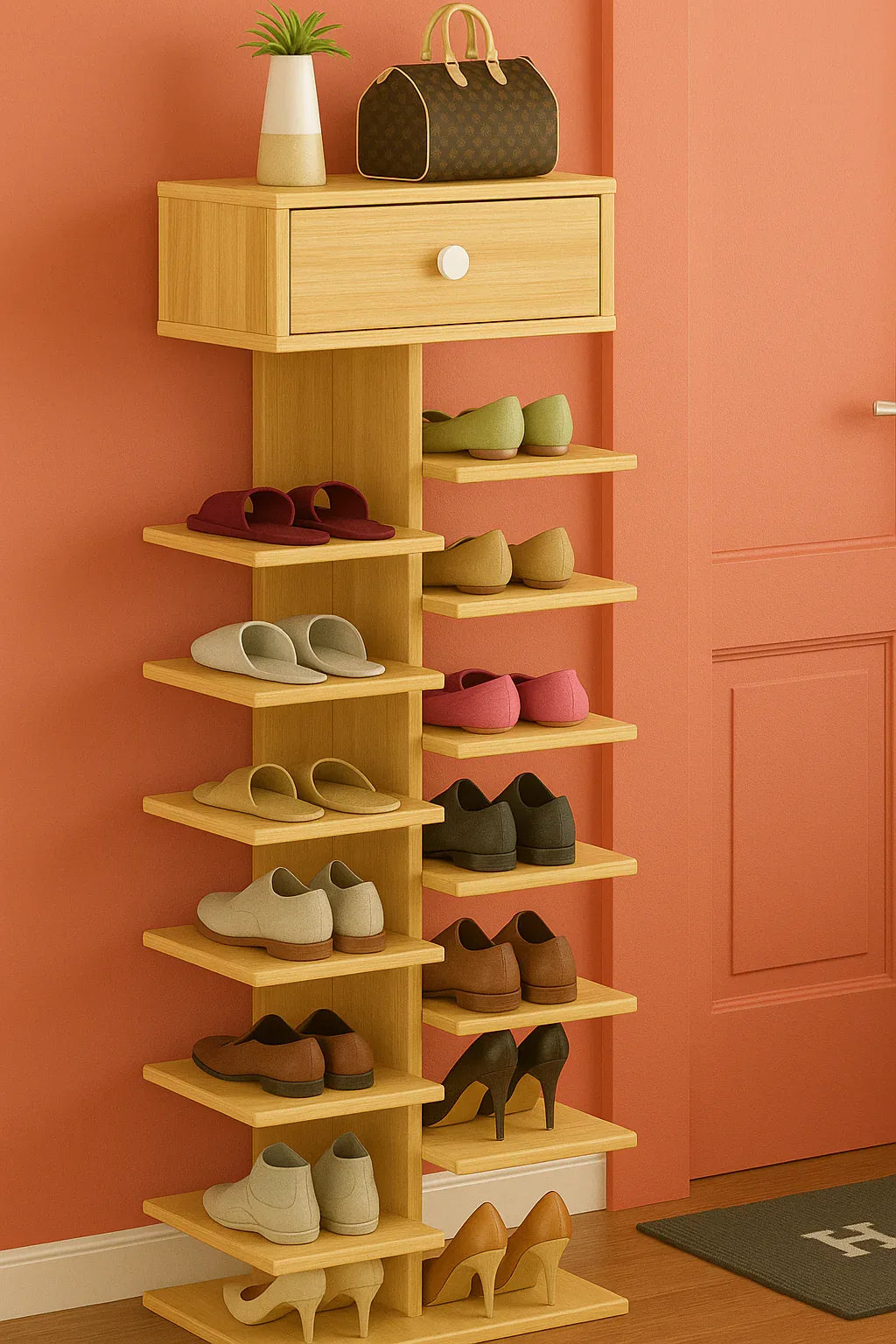 Groof Shoe Rack – Compact MDF Shoe Cabinet in Pakistan