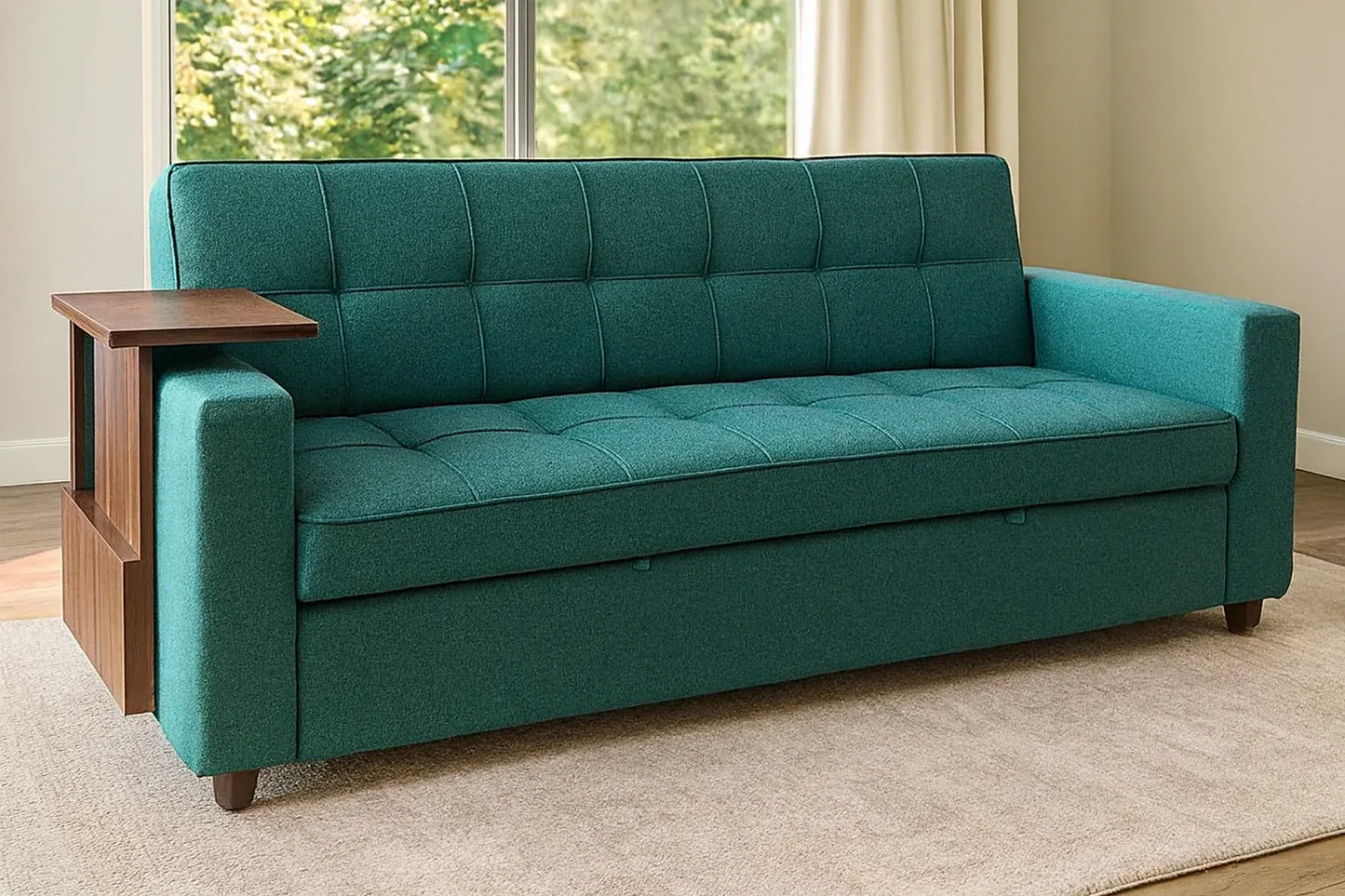 Henry Sofa Cum Bed in Pakistan – Wood Frame & Comfort