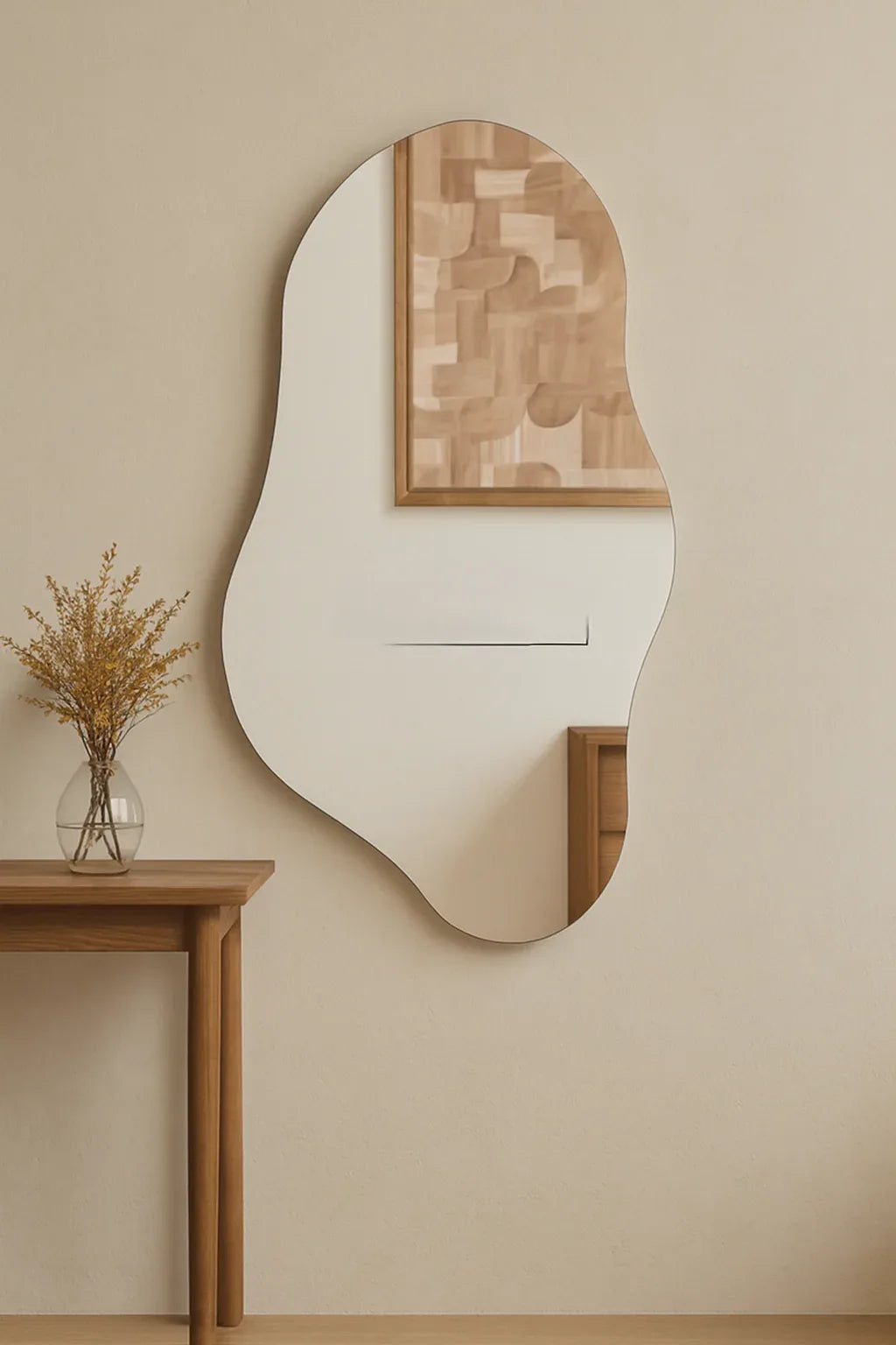 Irregular Mirror WV6 in Pakistan – Metallic Frame Design