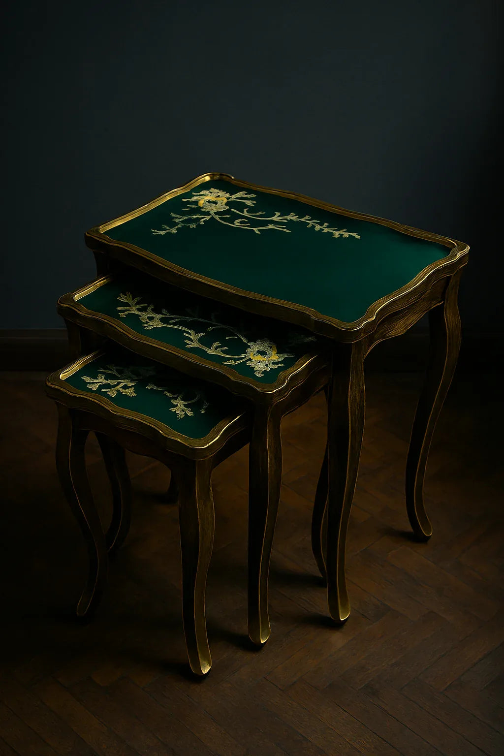 Jasper Nesting Table Set of 3 in Pakistan – Hand Painted