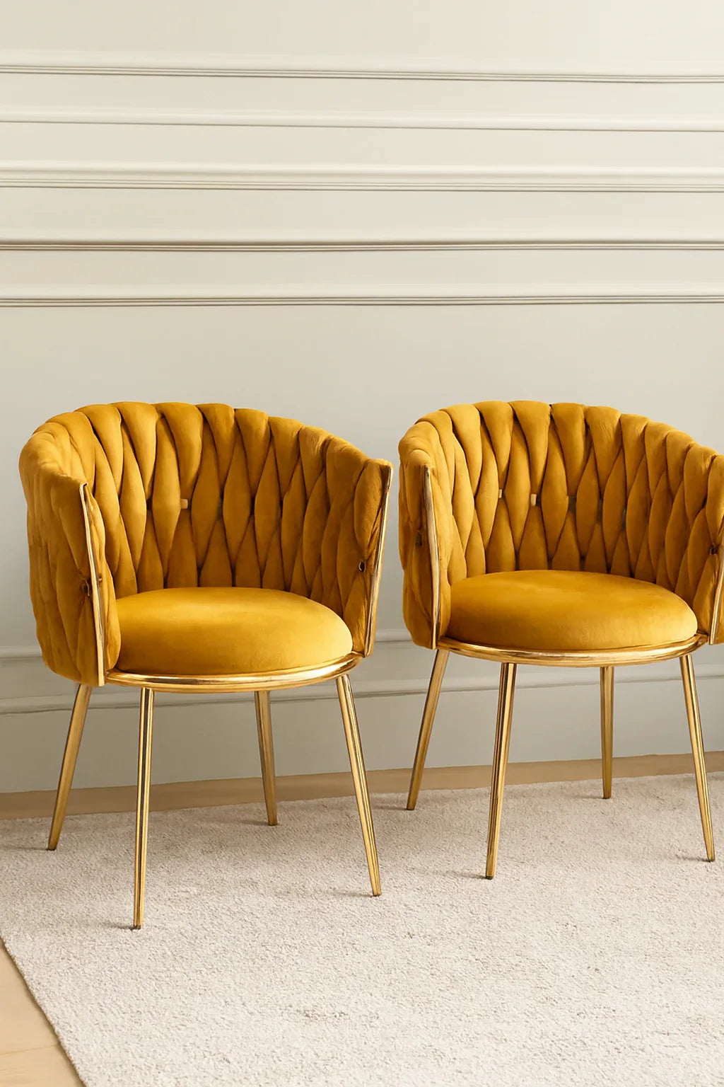 Knotted Chair Set of 2 | Modern Designer Chairs