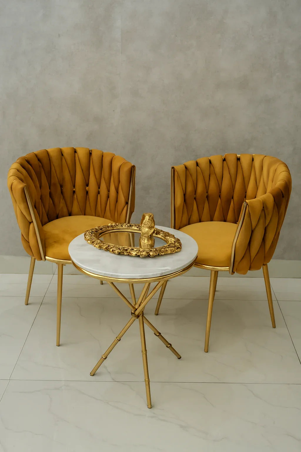 Knotted Chair Set with Table | Modern Seating Set