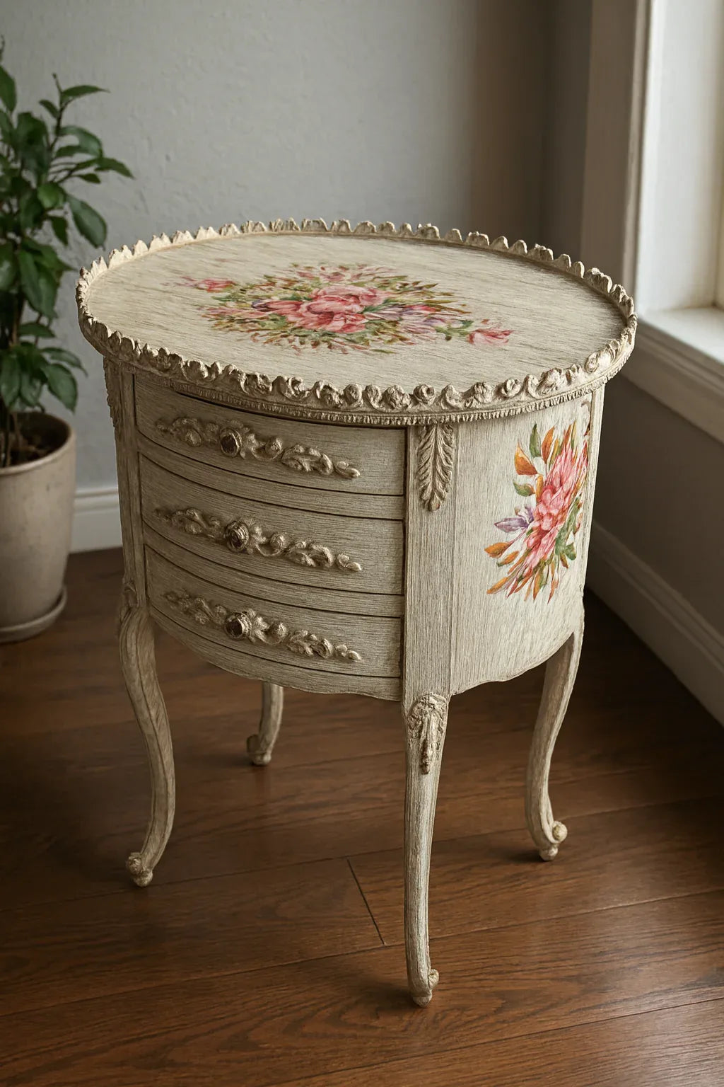 Lavinia Victorian Table 02 in Pakistan – Hand Painted