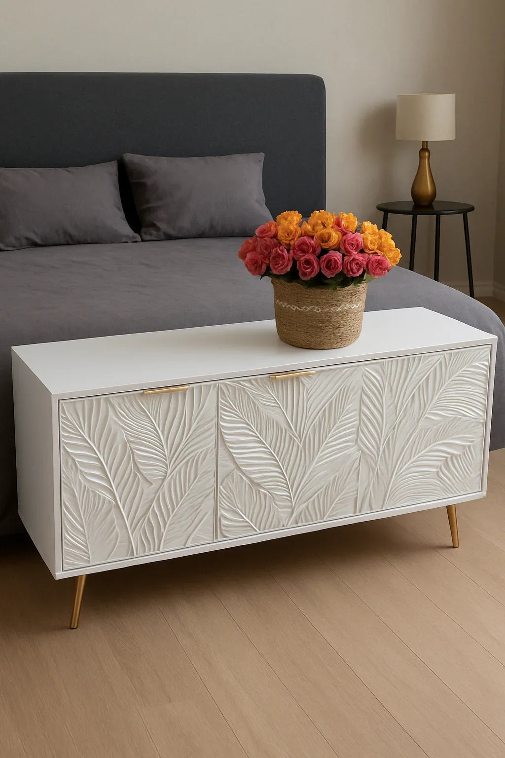 Leaf LCD Console in Pakistan – 6ft CNC MDF Unit
