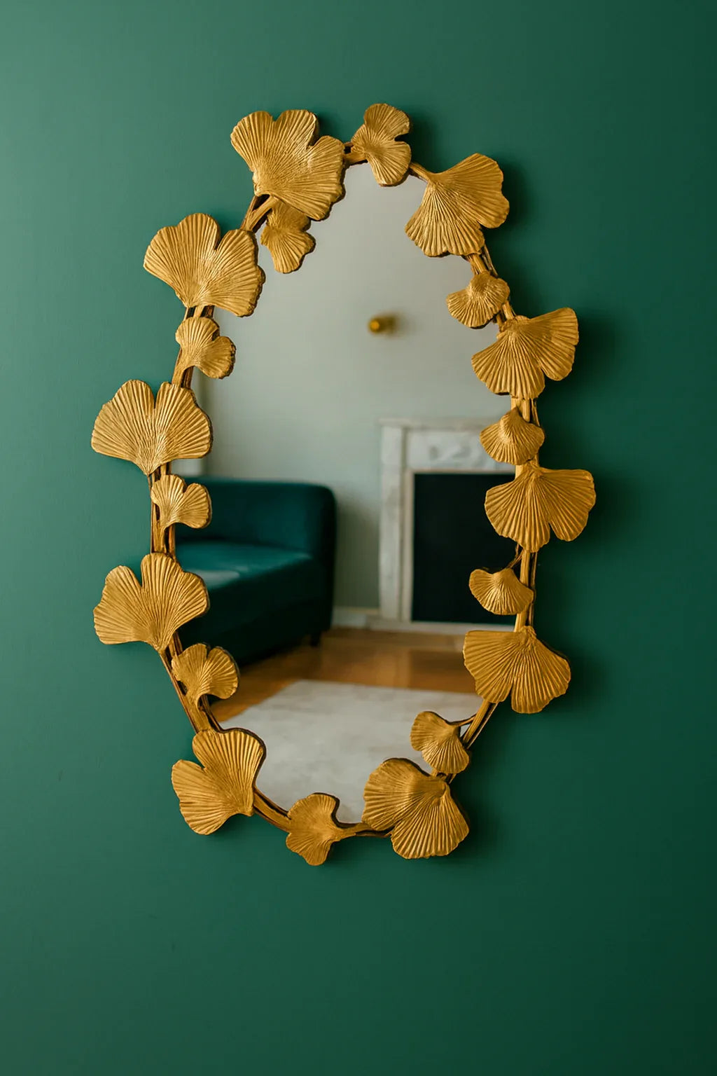Leaf Mirror in Pakistan – 32x24 Metal Frame Wall Mirror