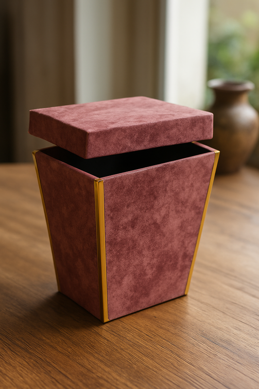 Luxury Tissue Box & Dustbin 001 – Premium Wooden Set