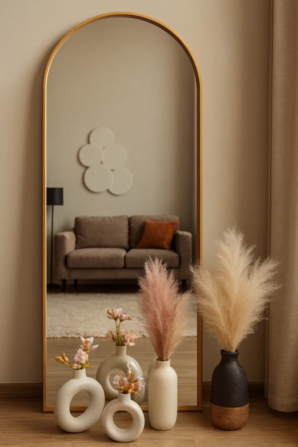 Luxx Standing Mirror in Pakistan – MDF Deco Paint Floor Mirror