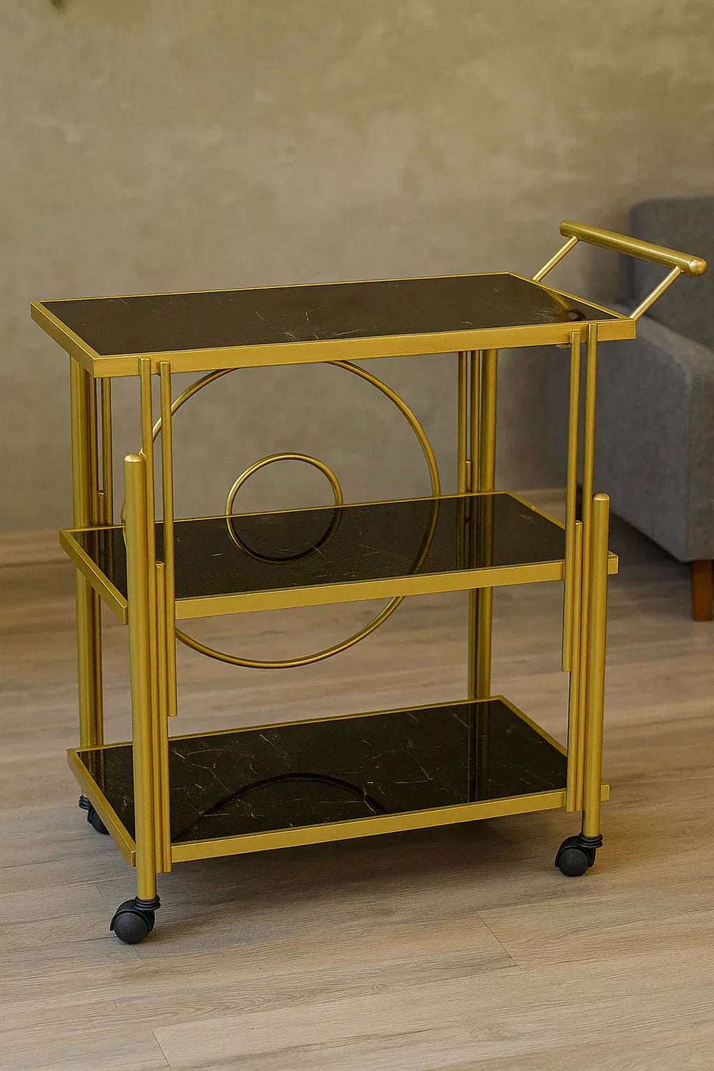 Metallic Trolley 03 – Modern Metal Serving Trolley Pakistan