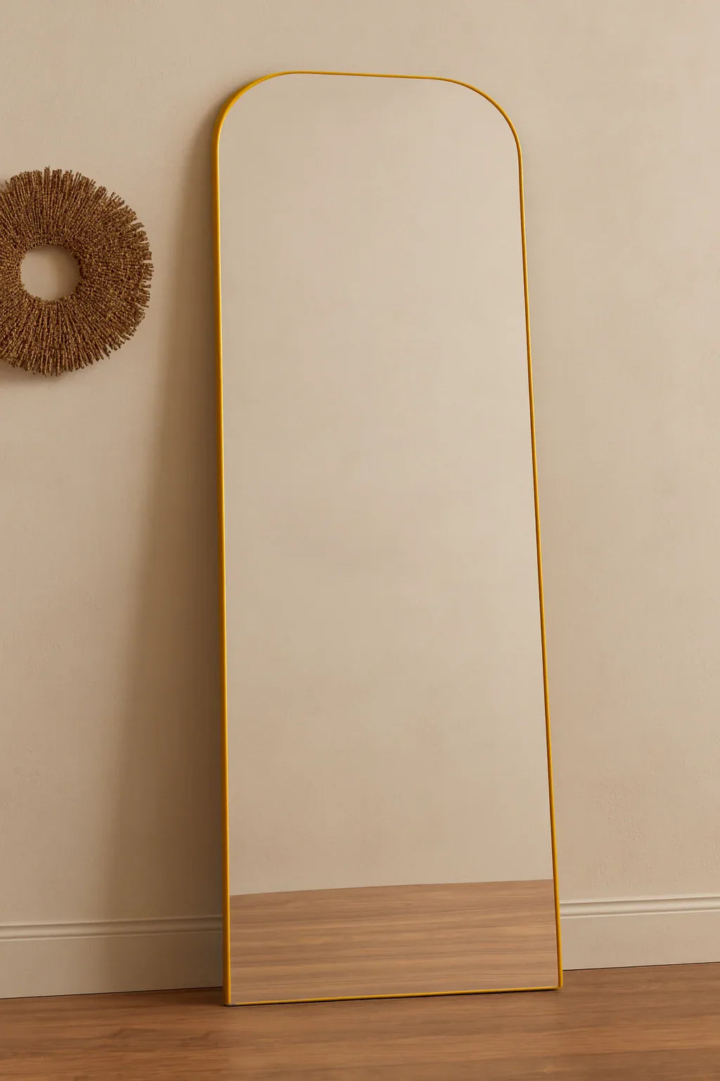 Metroo Mirror in Pakistan – 65x24 MDF Golden Border Mirror