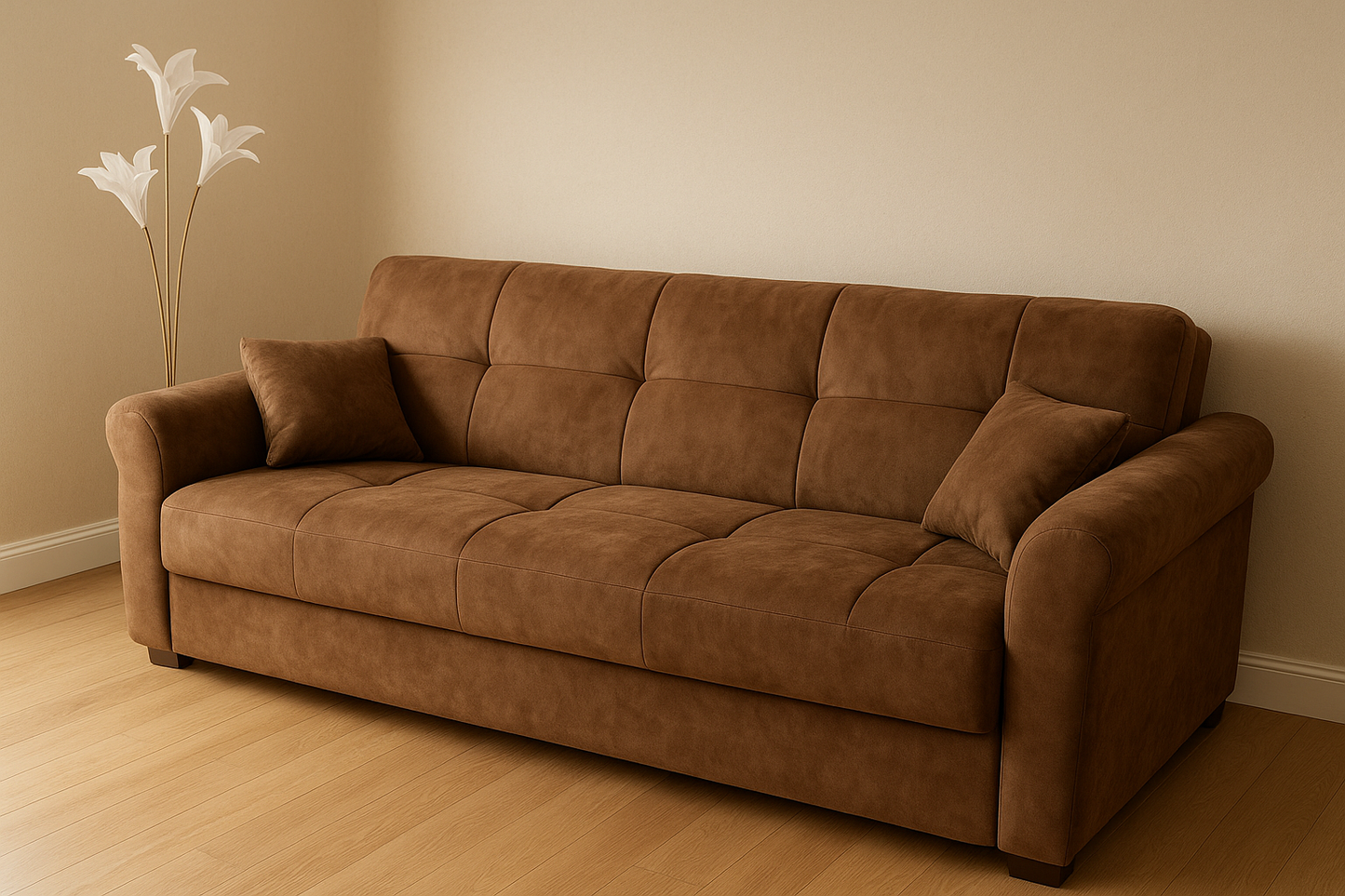 Mia Sofa Cum Bed – Convertible Wooden Sofa Bed Pakistan