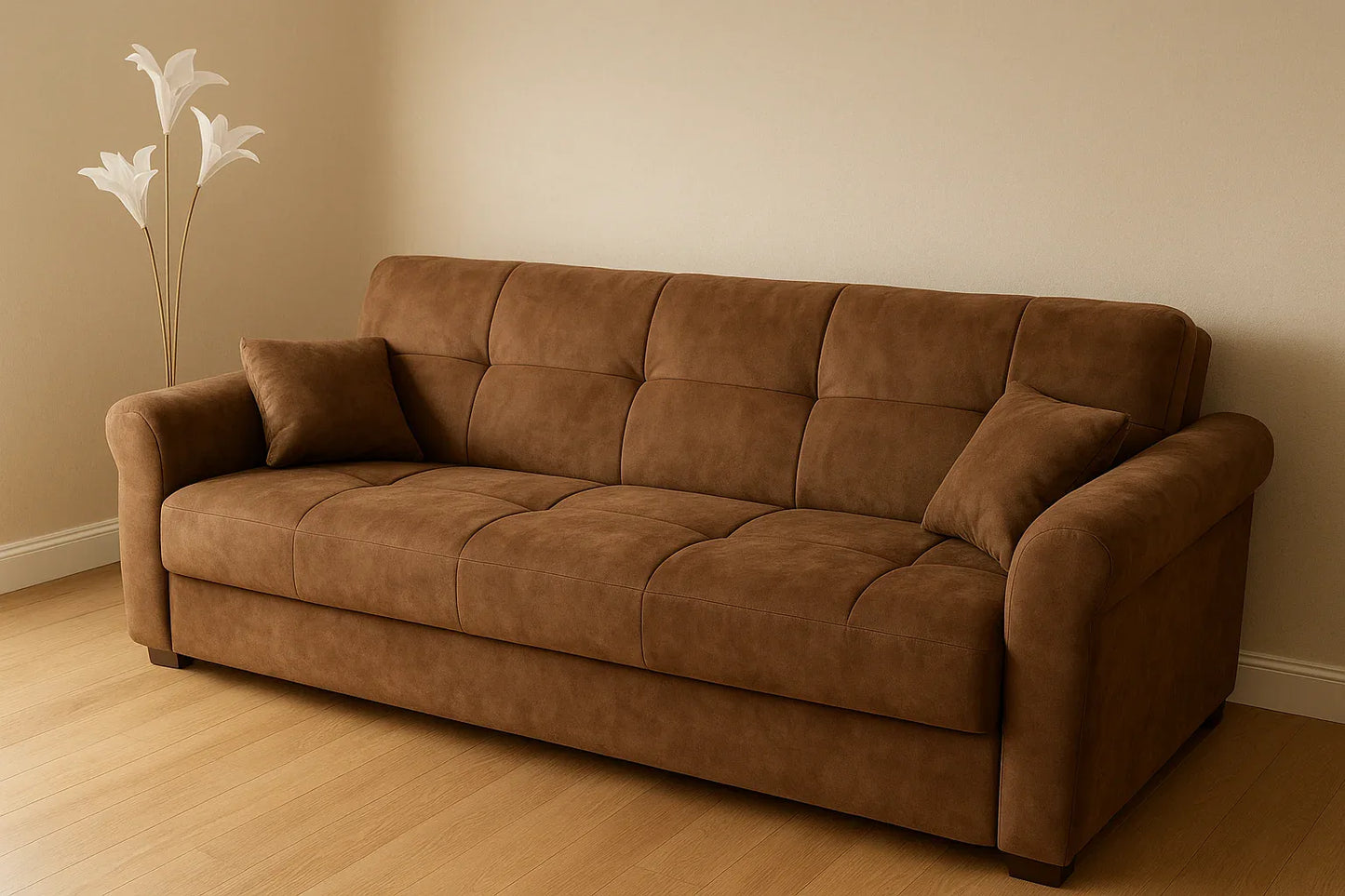 Mia Sofa Cum Bed – Convertible Wooden Sofa Bed Pakistan