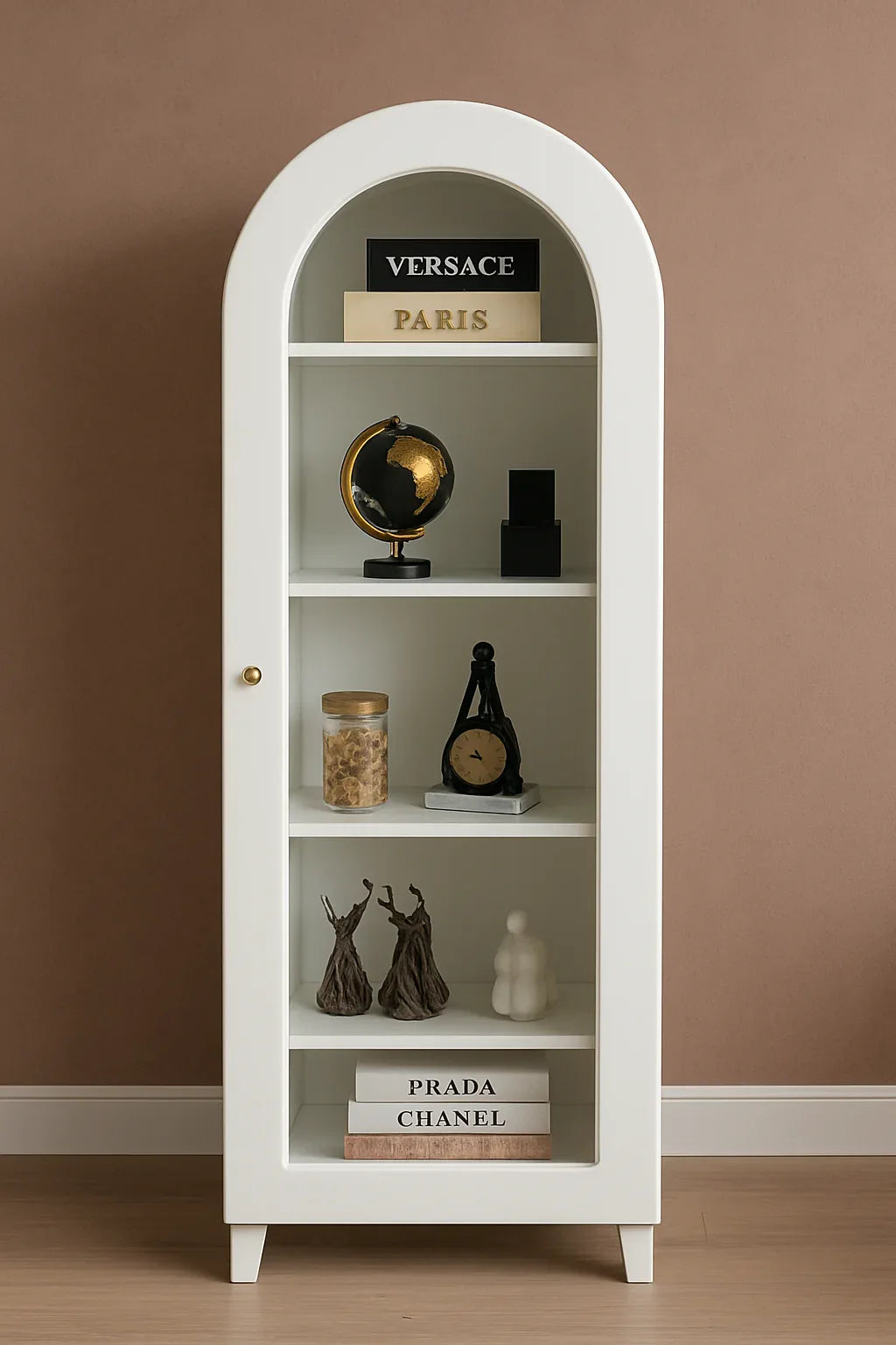Noami Standing Shelf White in Pakistan – MDF Decorative Rack