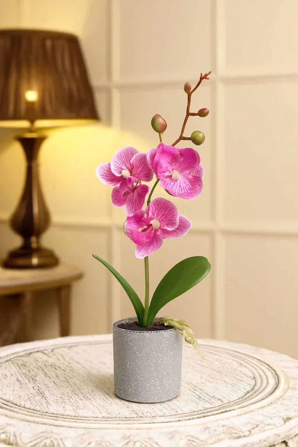 Orchid Planter Pink 002 | Elegant Ceramic Flower Pot