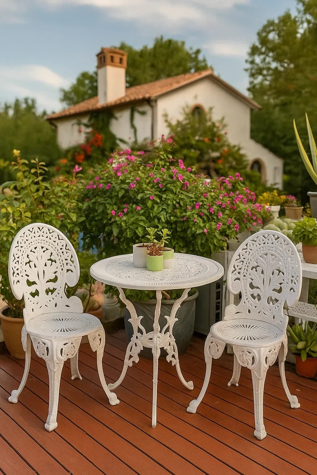 Patio Cast Iron Table & Chair Set – 2+1 & 4-Seater Pakistan