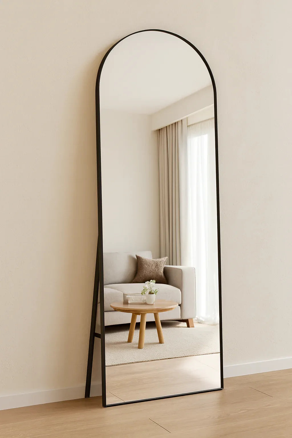 Qubee Mirror in Pakistan – 6x3 Ft Wooden Frame Mirror