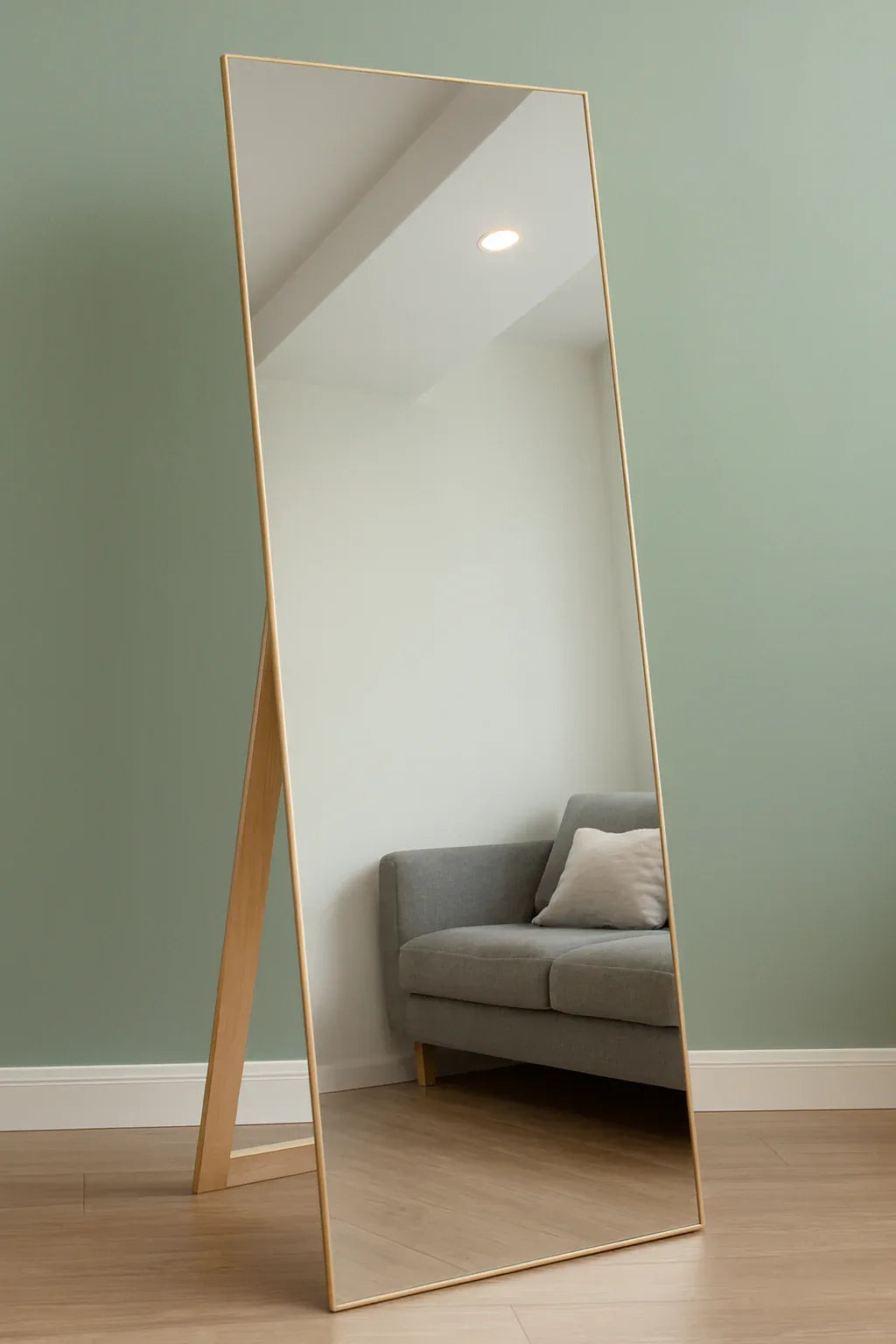 Rectangular Mirror 72x24 in Pakistan – Wooden Frame Floor Mirror