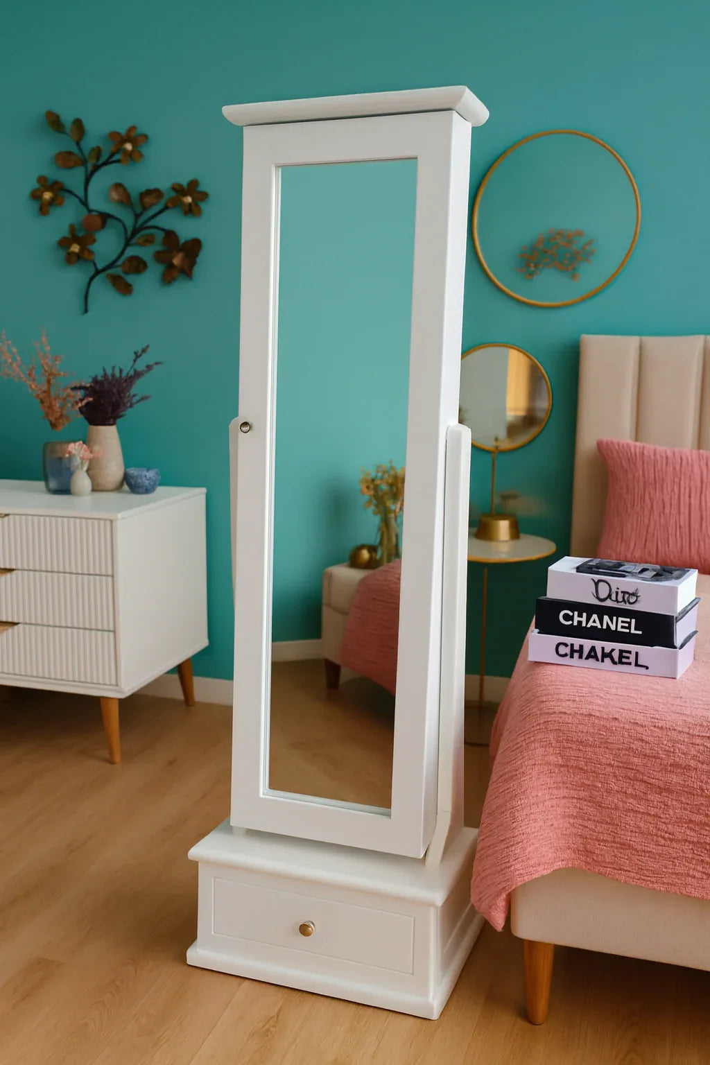 Rocky Standing Mirror in Pakistan – MDF Floor Mirror Decor
