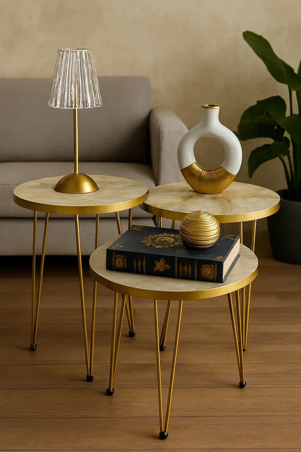 Set of 3 Nesting Table 004 in Pakistan – Modern Table Set