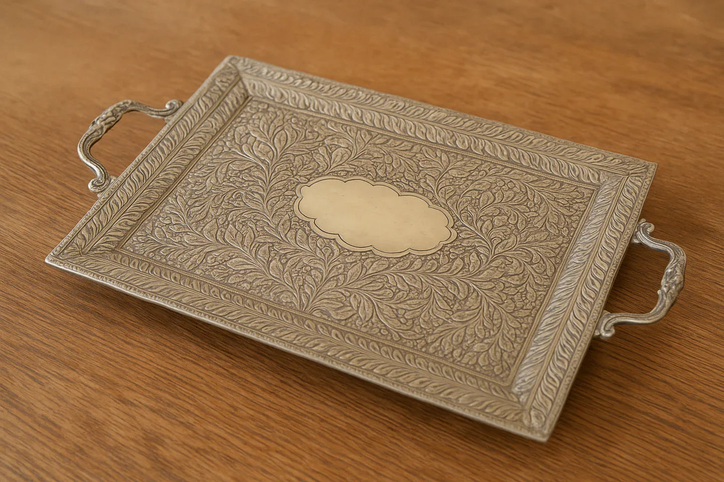Silver Tray Set 02 – Premium Silver Serving Trays Made in Pakistan
