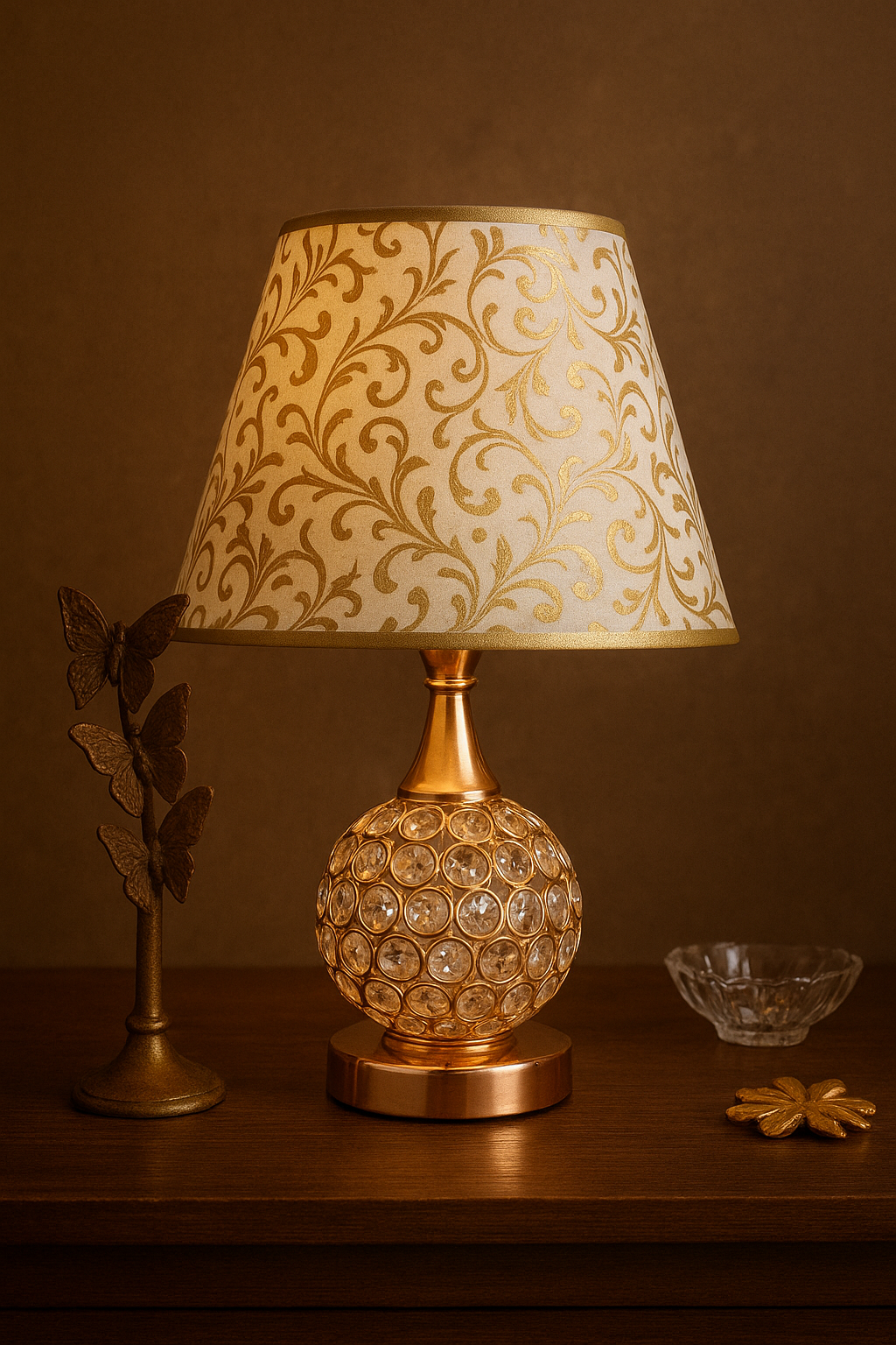 Table Lamp Crystal 01 – Premium Crystal Bedside Lamp