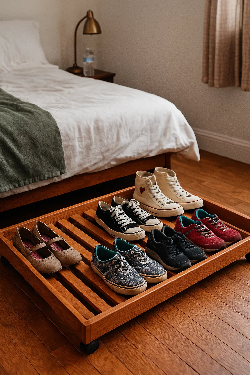 Underbed Shoe Rack – MDF Shoe Organizer in Pakistan